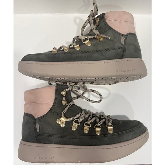 NWOT WODEN Iris Nubuck Scandinavian Sneakers Suede Fur Lined Boots Size 5.5 - Picture 3 of 8